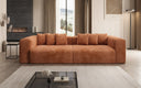 Designbank Tully 3-zits in Ribstof