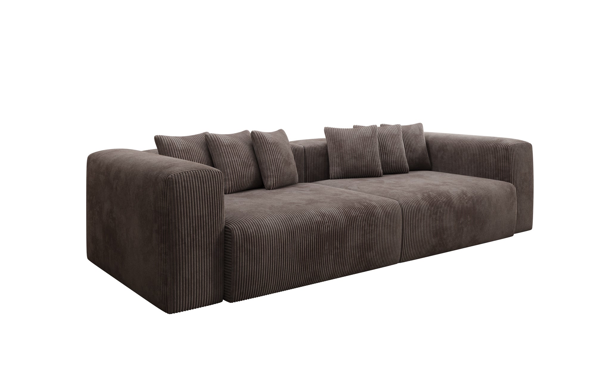 Designbank Tully 3-zits in Ribstof