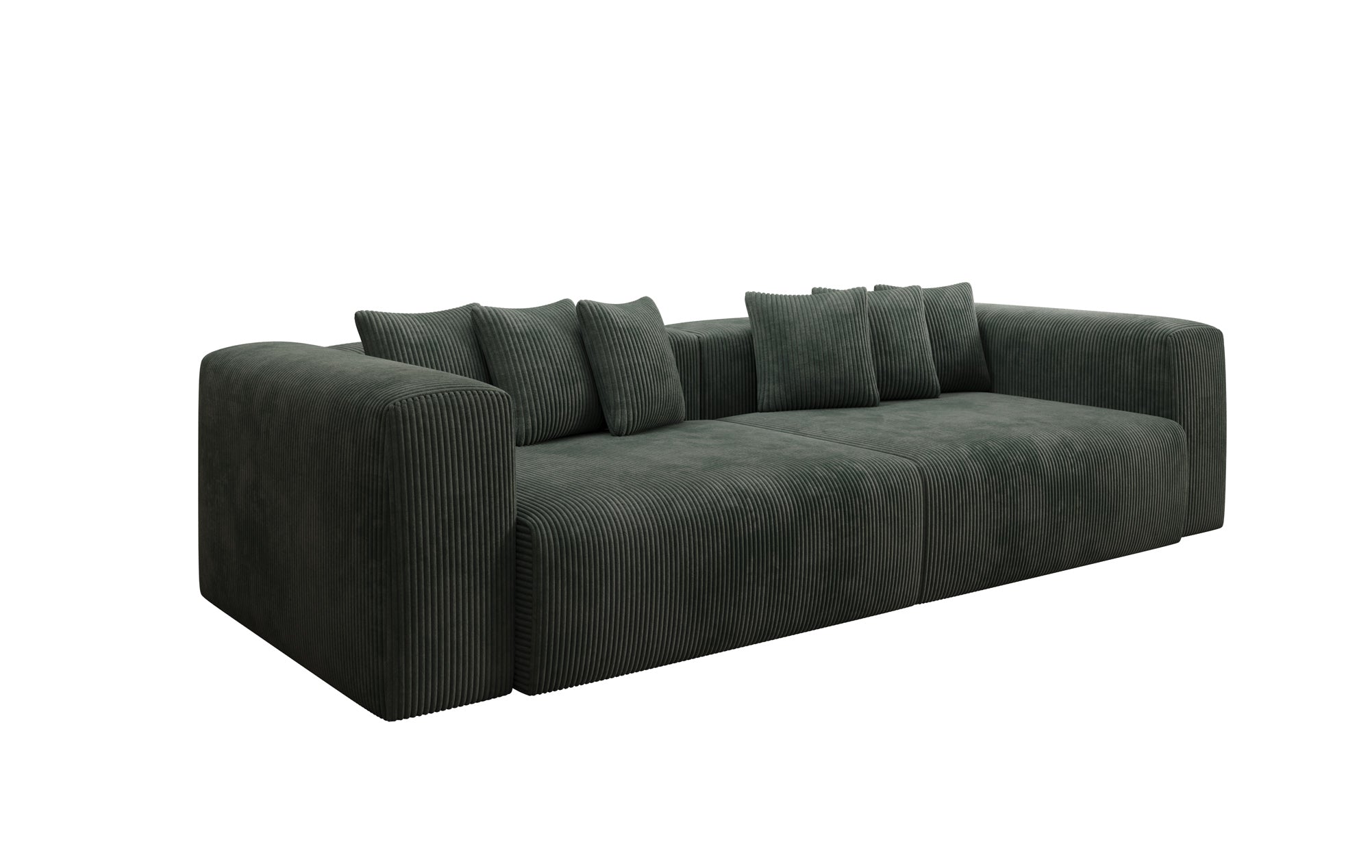 Designbank Tully 3-zits in Ribstof