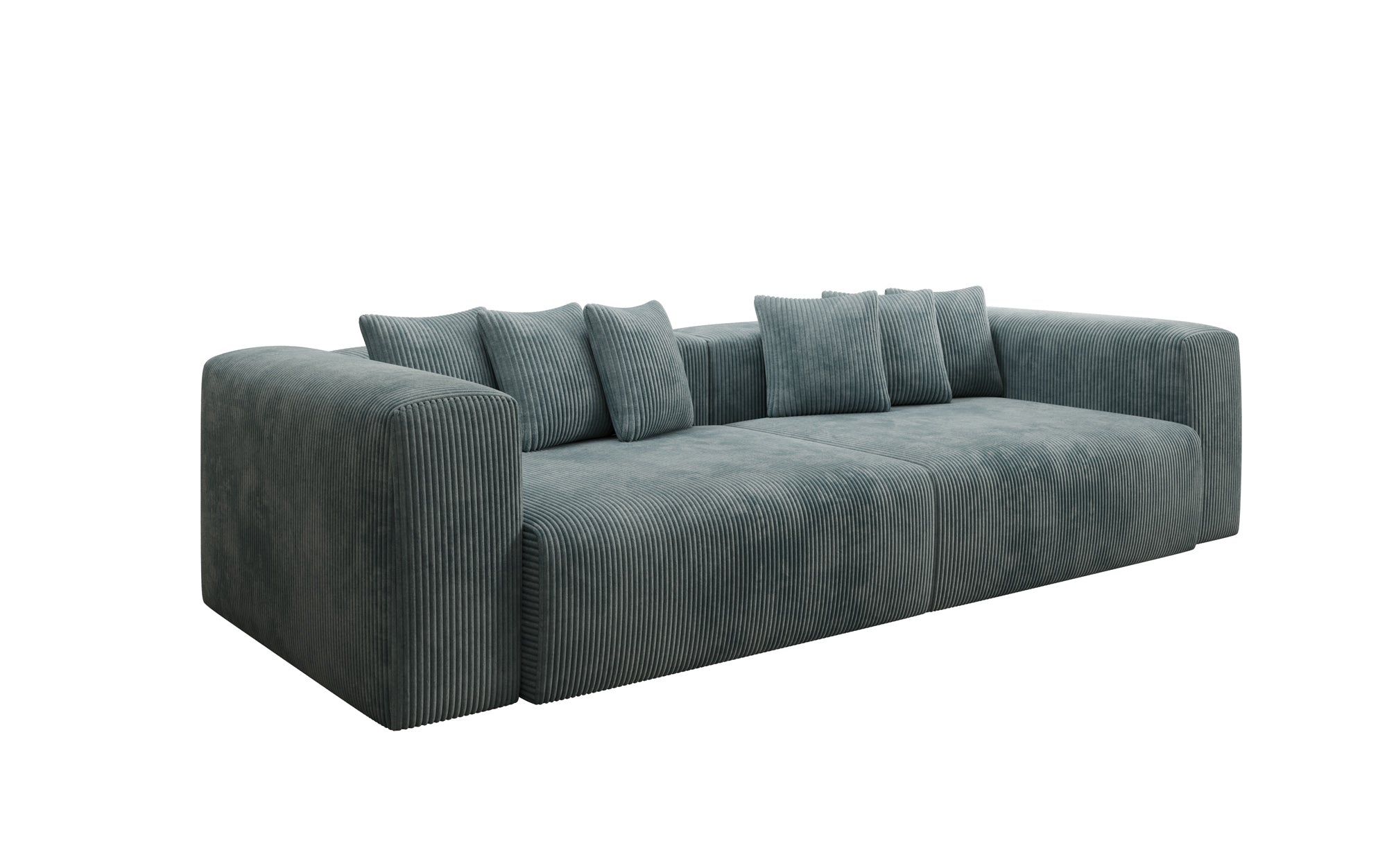 Designbank Tully 3-zits in Ribstof
