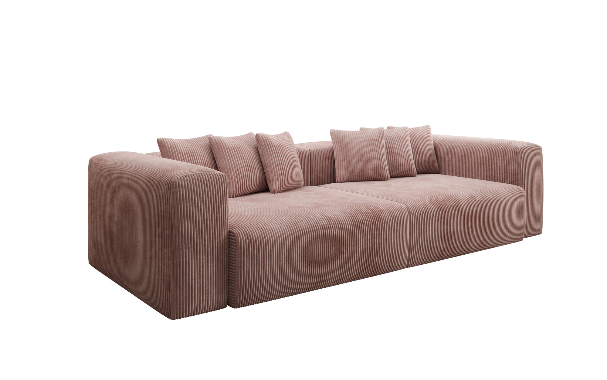 Designbank Tully 3-zits in Ribstof