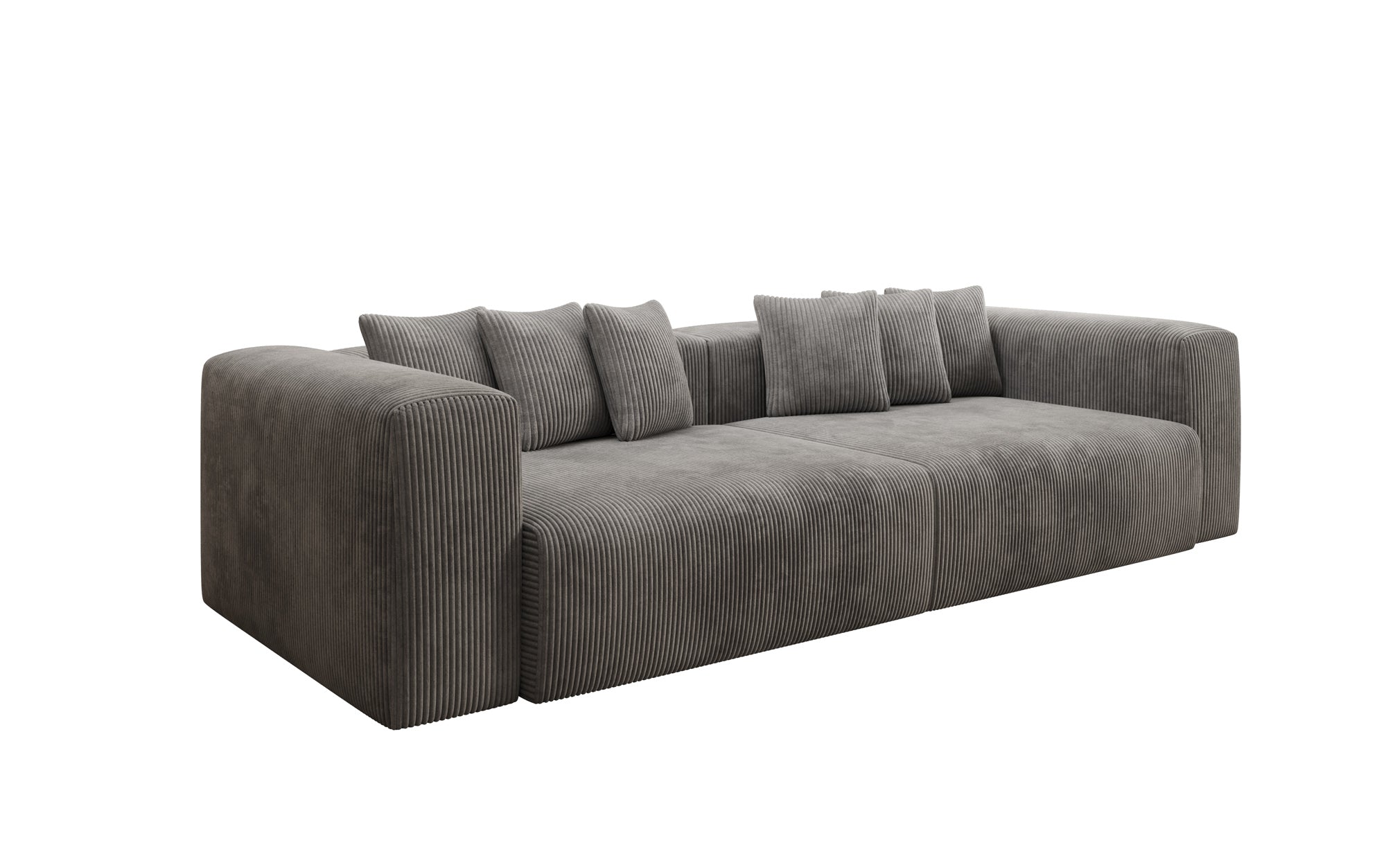 Designbank Tully 3-zits in Ribstof