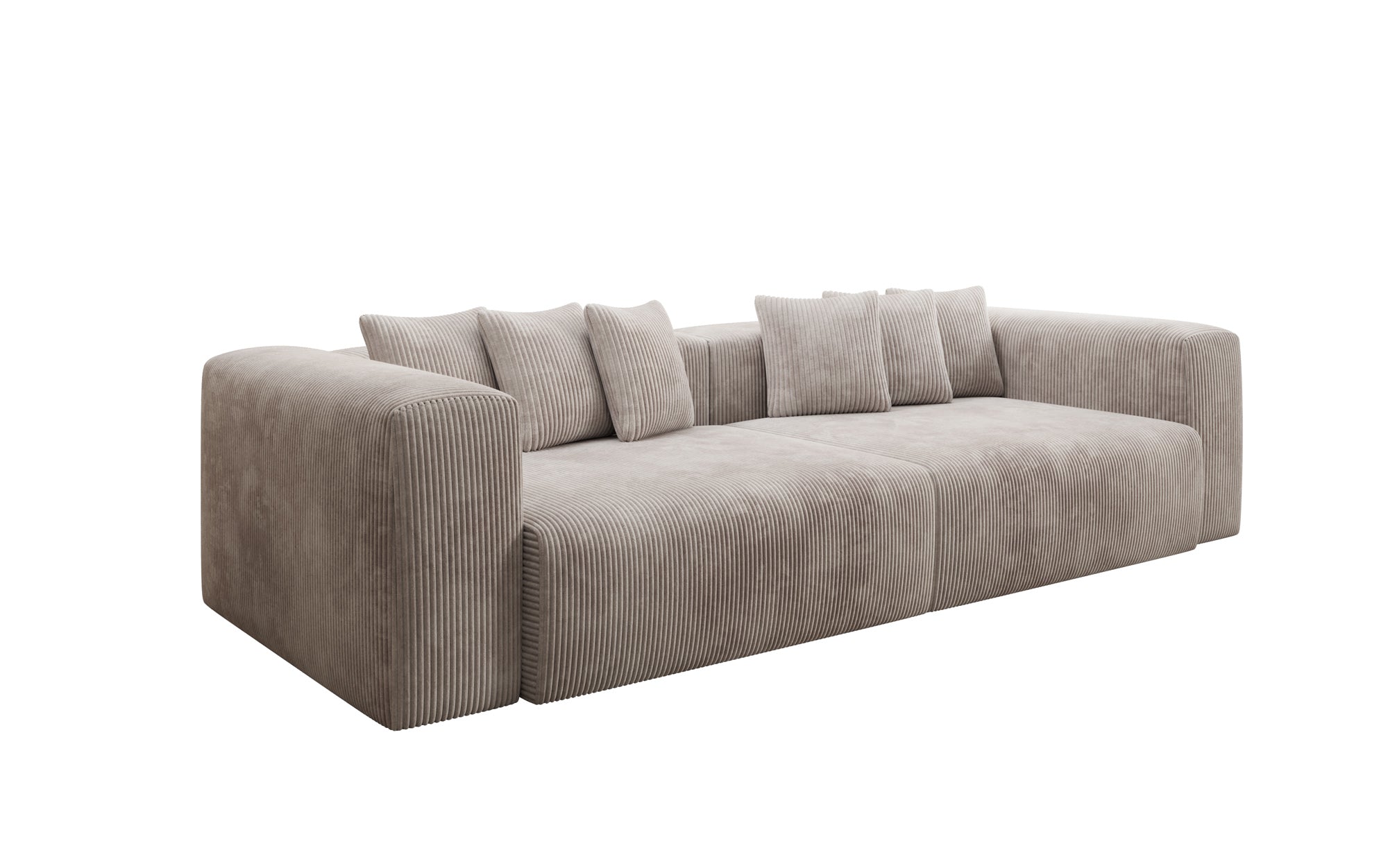 Designbank Tully 3-zits in Ribstof