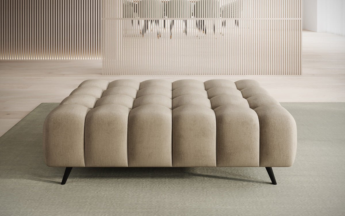 Beistellhocker Amora in Fluweel