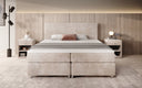 Boxspringbed Athene in Ribstof