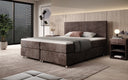 Boxspringbed Athene in Ribstof