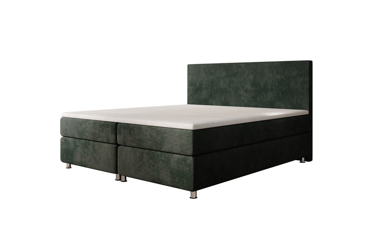 Boxspringbed Athene in Ribstof