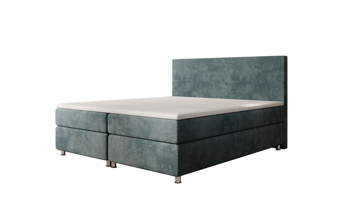 Boxspringbed Athene in Ribstof