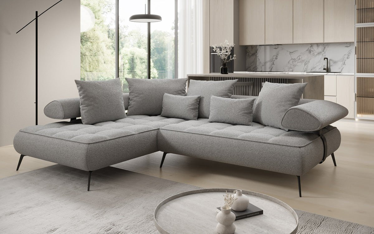 Designersofa Sydney L Bouclé met elektrische slaapfunctie
