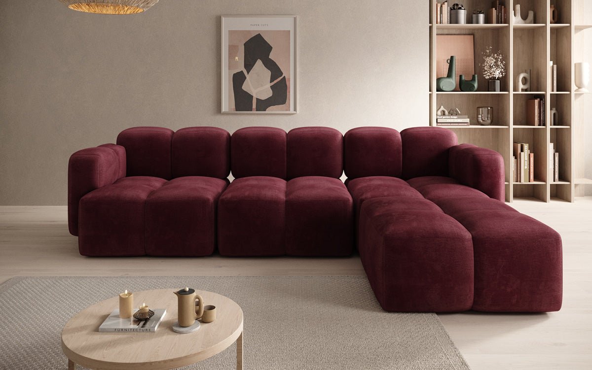 Designer L Sofa Celly in Fluweel