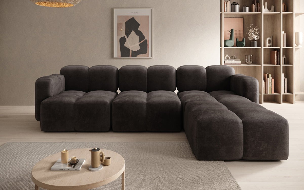 Designer L Sofa Celly in Fluweel