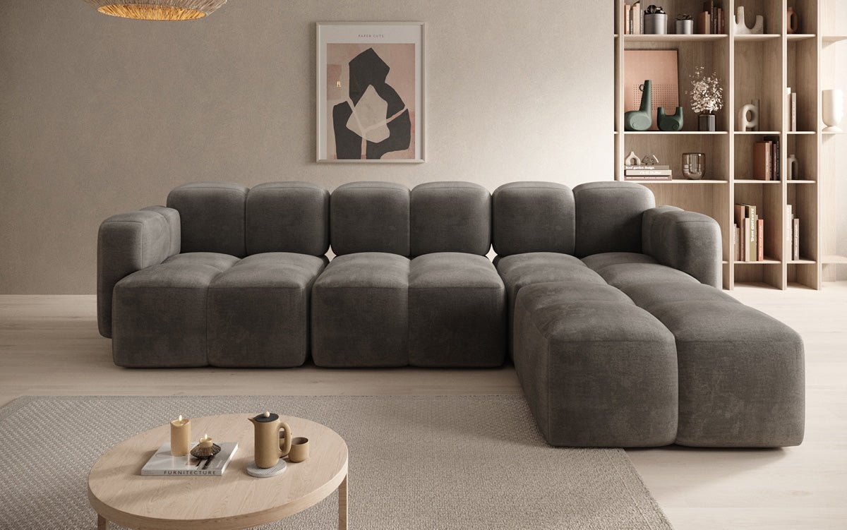 Designer L Sofa Celly in Fluweel
