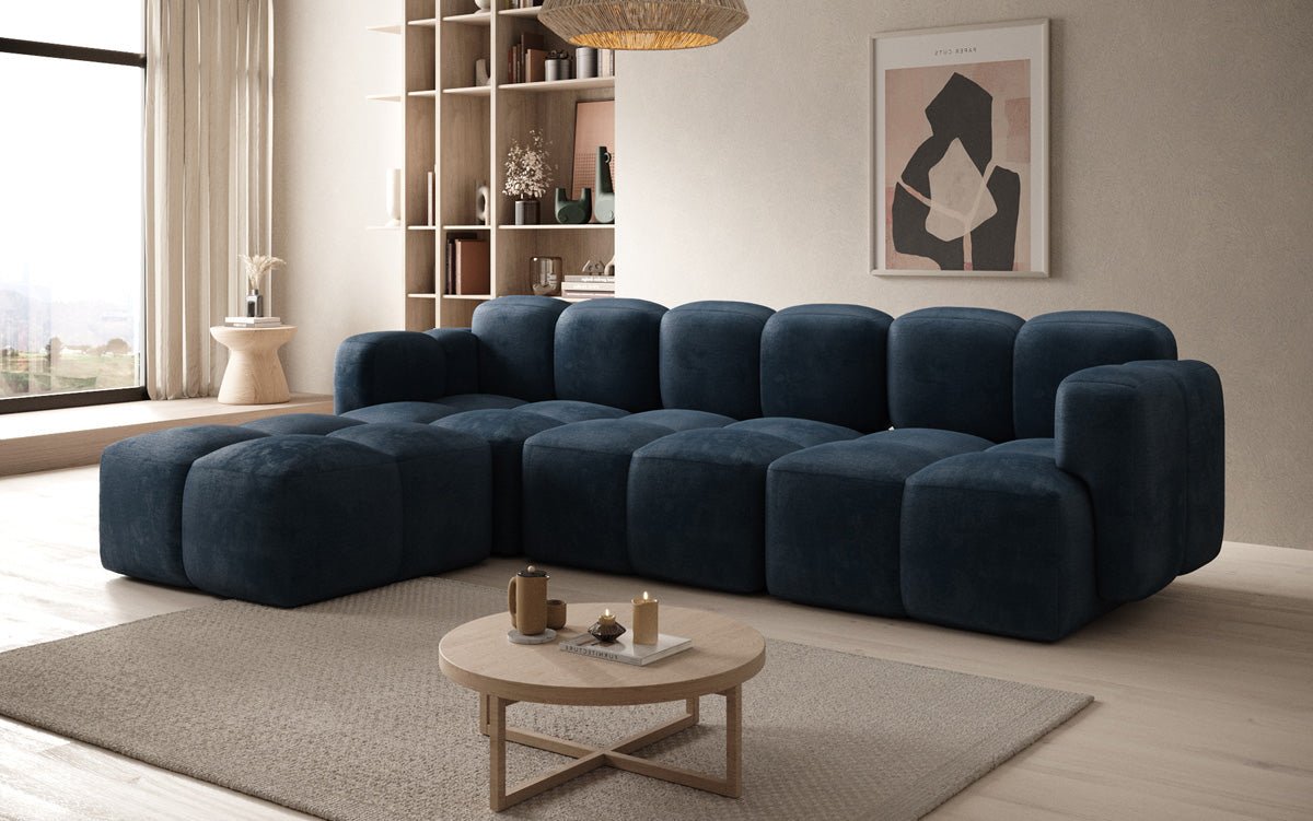 Designer L Sofa Celly in Fluweel