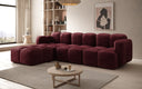 Designer hoekbank Celly in Fluweel