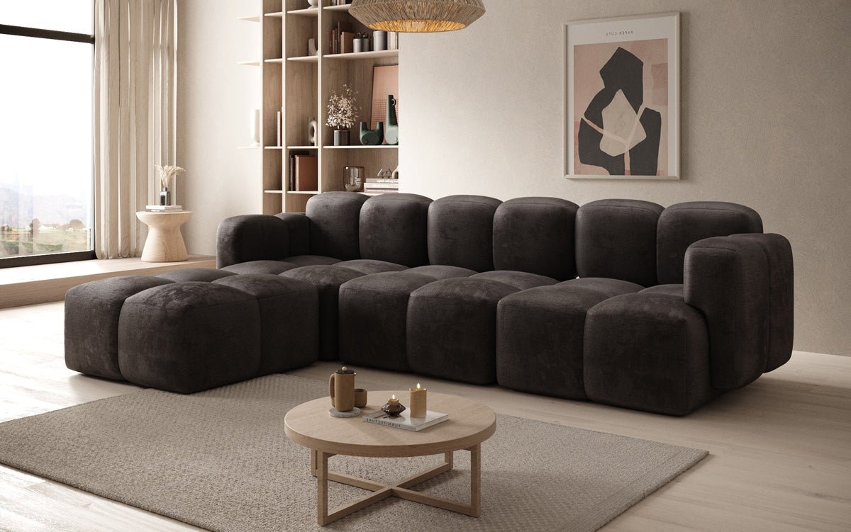 Designer L Sofa Celly in Fluweel