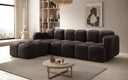 Designer hoekbank Celly in Fluweel