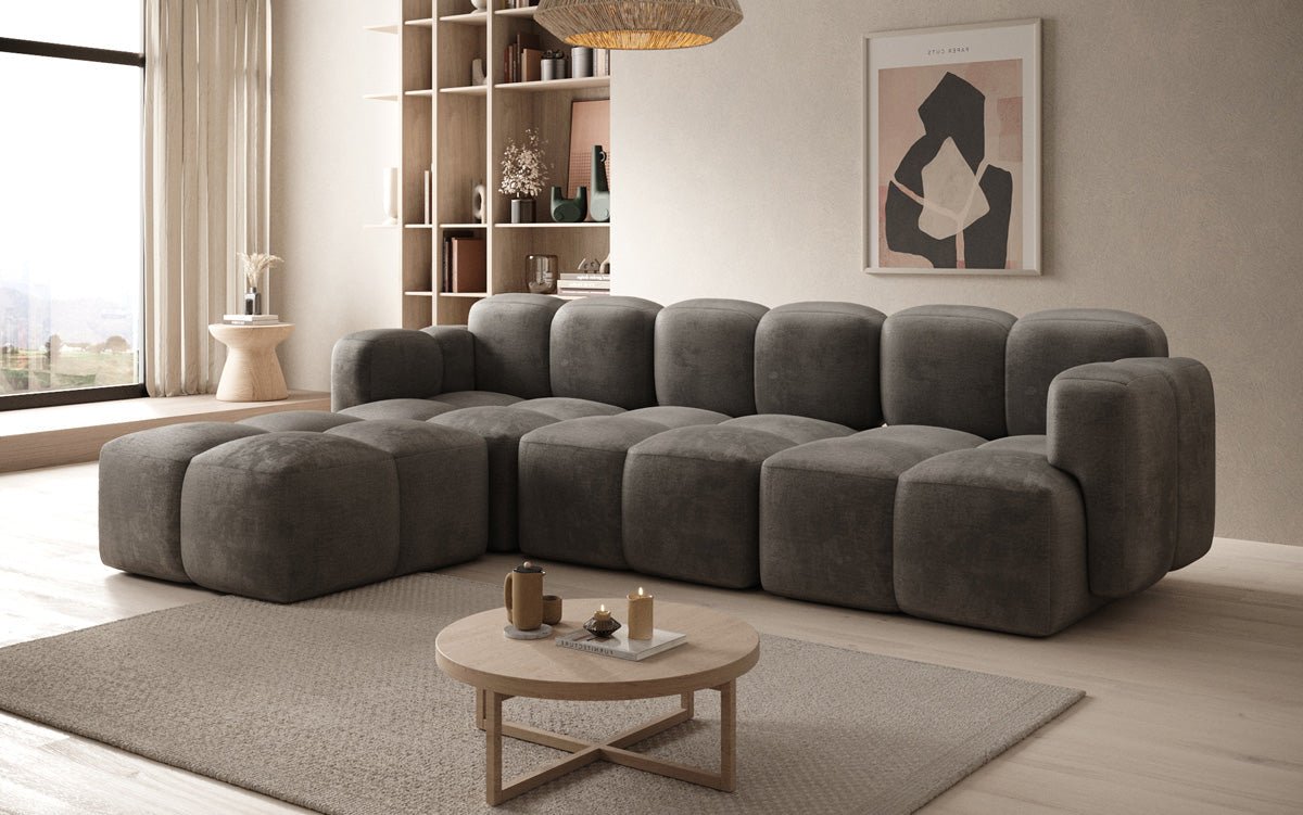 Designer L Sofa Celly in Fluweel