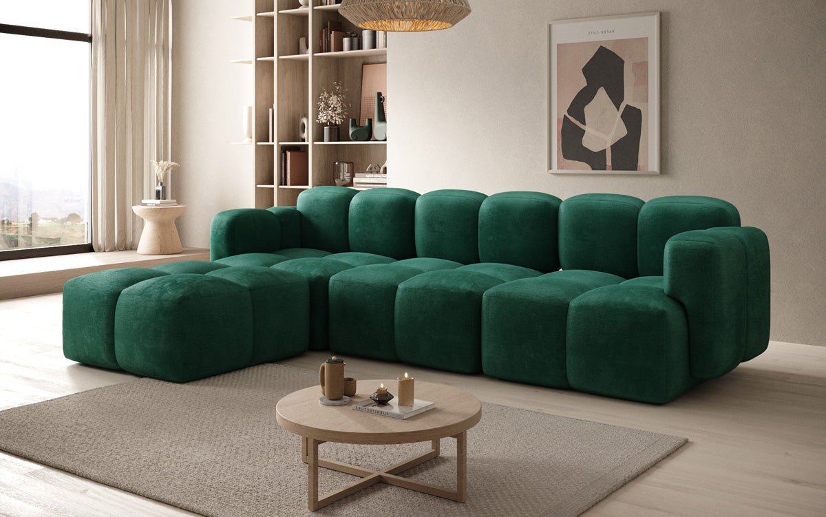Designer L Sofa Celly in Fluweel