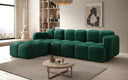 Designer hoekbank Celly in Fluweel