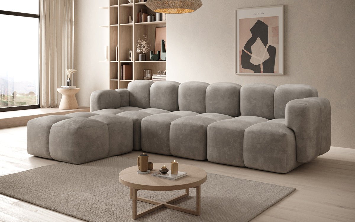 Designer L Sofa Celly in Fluweel