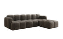 Designer hoekbank Celly in Fluweel