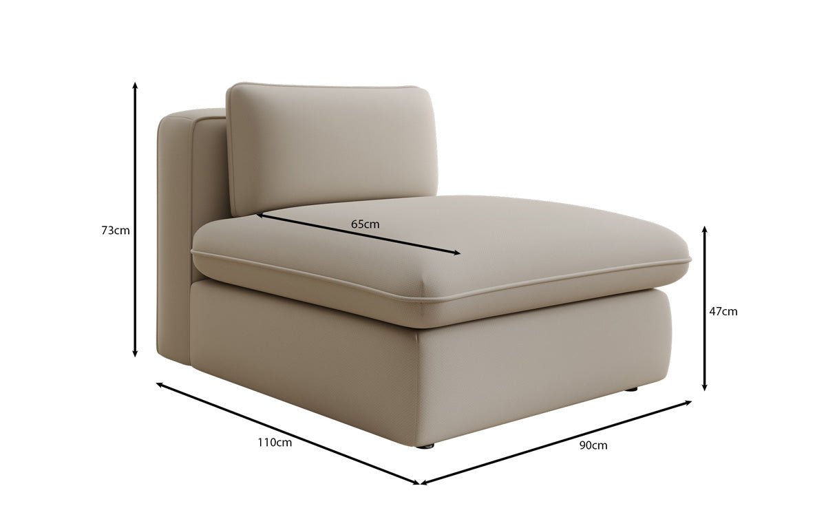 Designer Sofa-fauteuil Cuddle in Stof