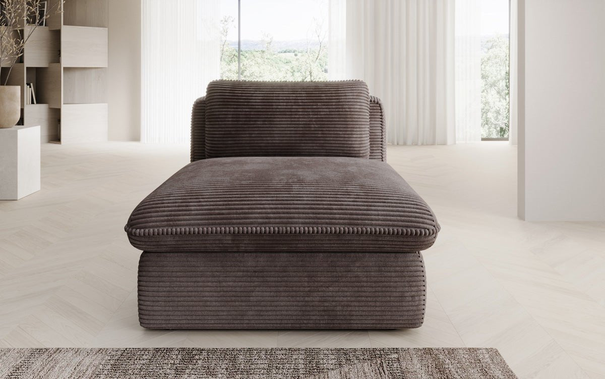 Designer bank-fauteuil Cuddle in ribstof