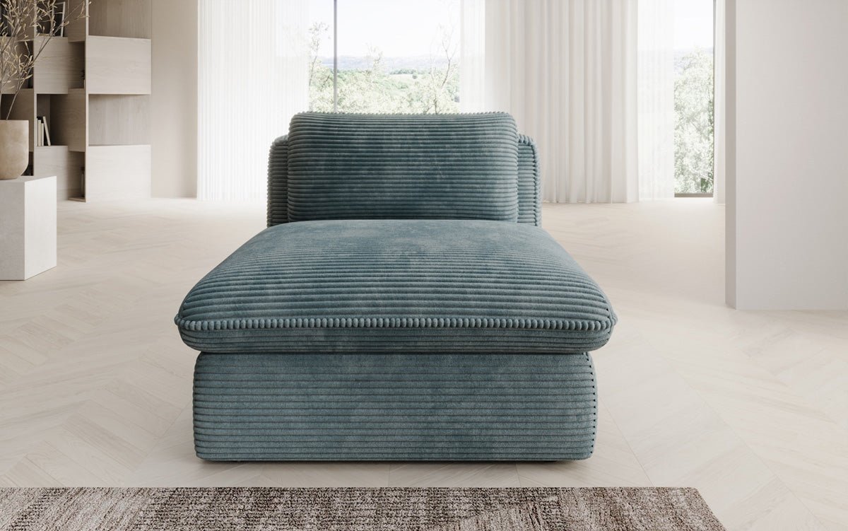 Designer bank-fauteuil Cuddle in ribstof