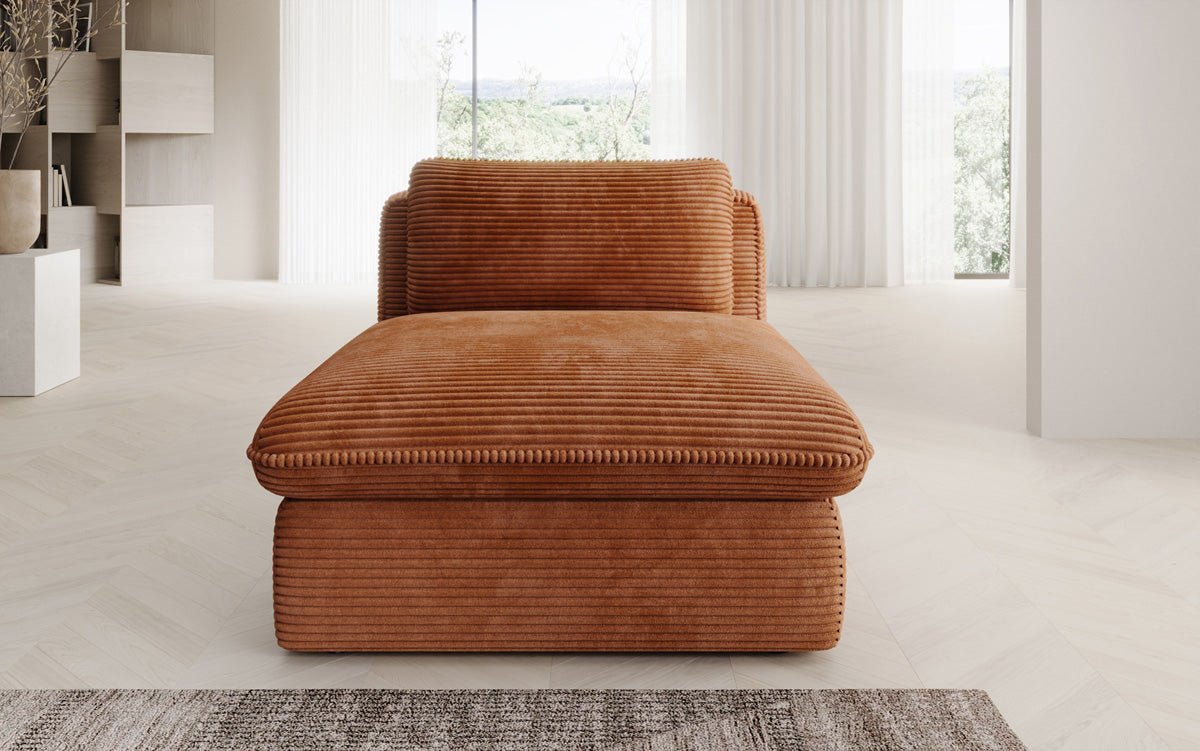 Designer bank-fauteuil Cuddle in ribstof