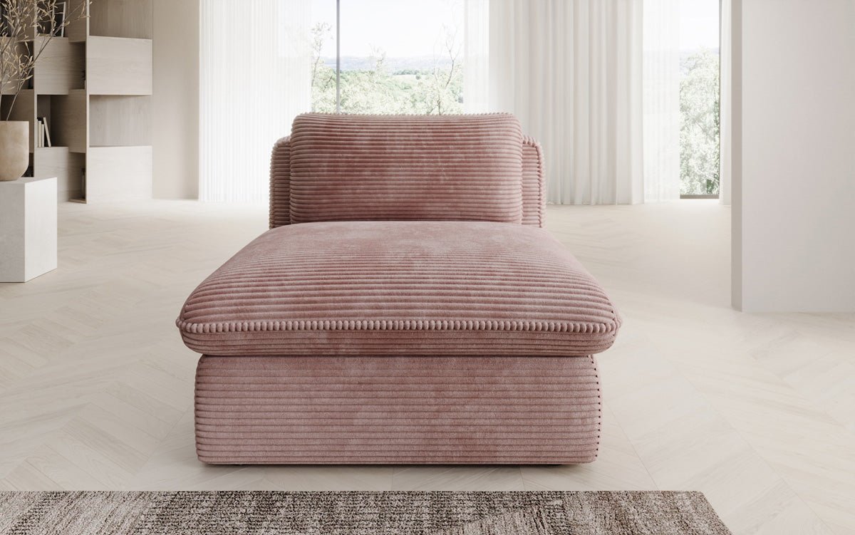 Designer bank-fauteuil Cuddle in ribstof