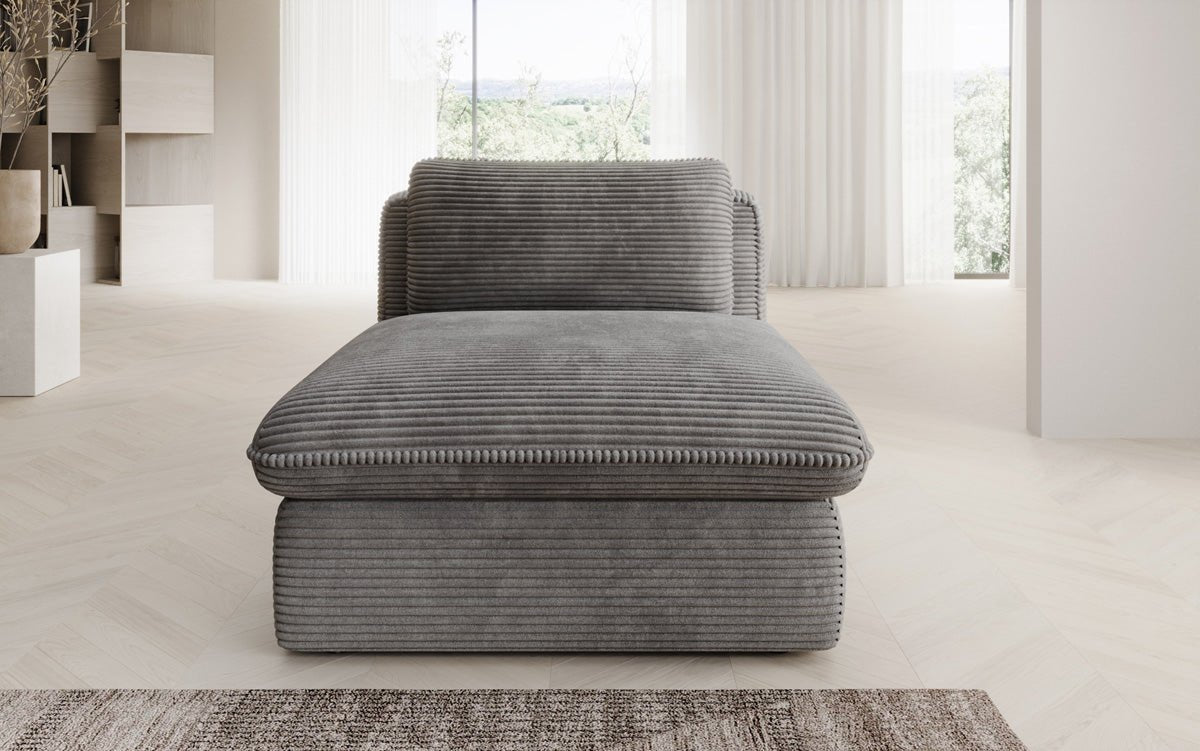 Designer bank-fauteuil Cuddle in ribstof