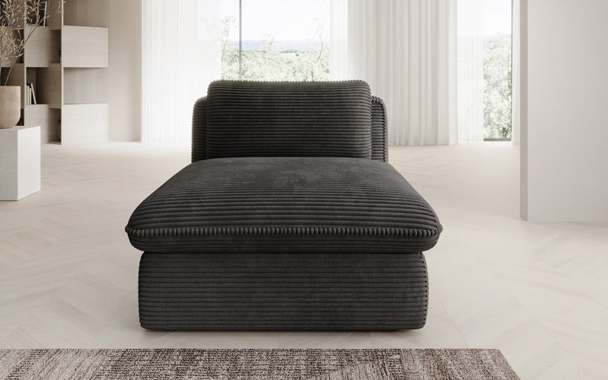 Designer bank-fauteuil Cuddle in ribstof