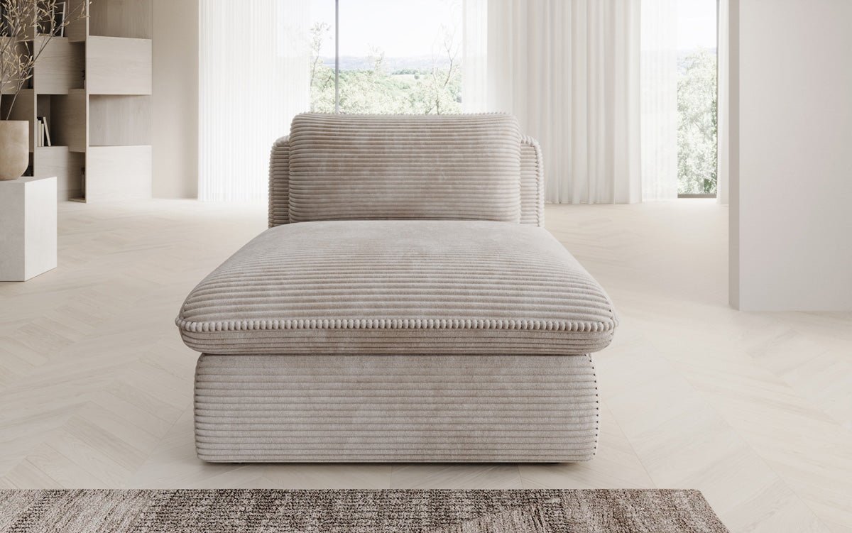 Designer bank-fauteuil Cuddle in ribstof