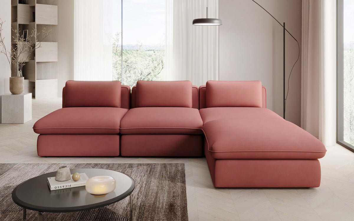 Designer L-bank knuffelen in Stof