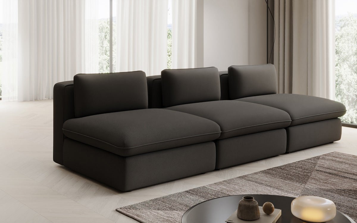 Designbank Cuddle 3-zits in Stof