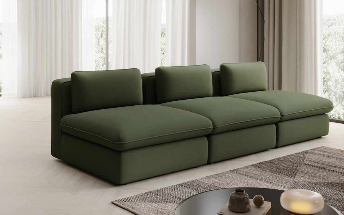 Designbank Cuddle 3-zits in Stof