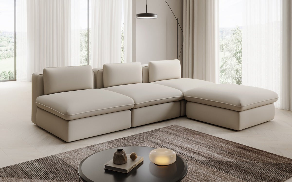 Designer L-bank knuffelen in Stof