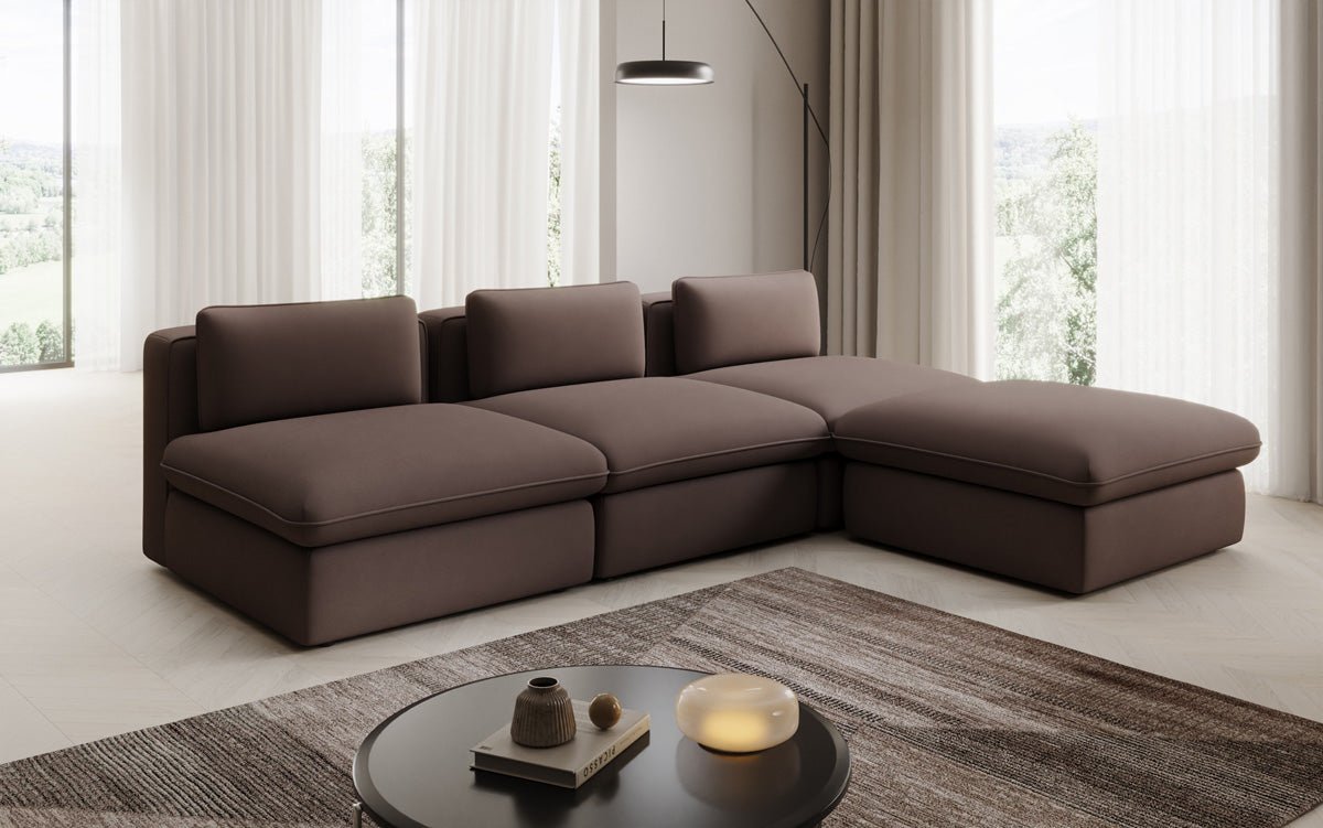 Designer L-bank knuffelen in Stof