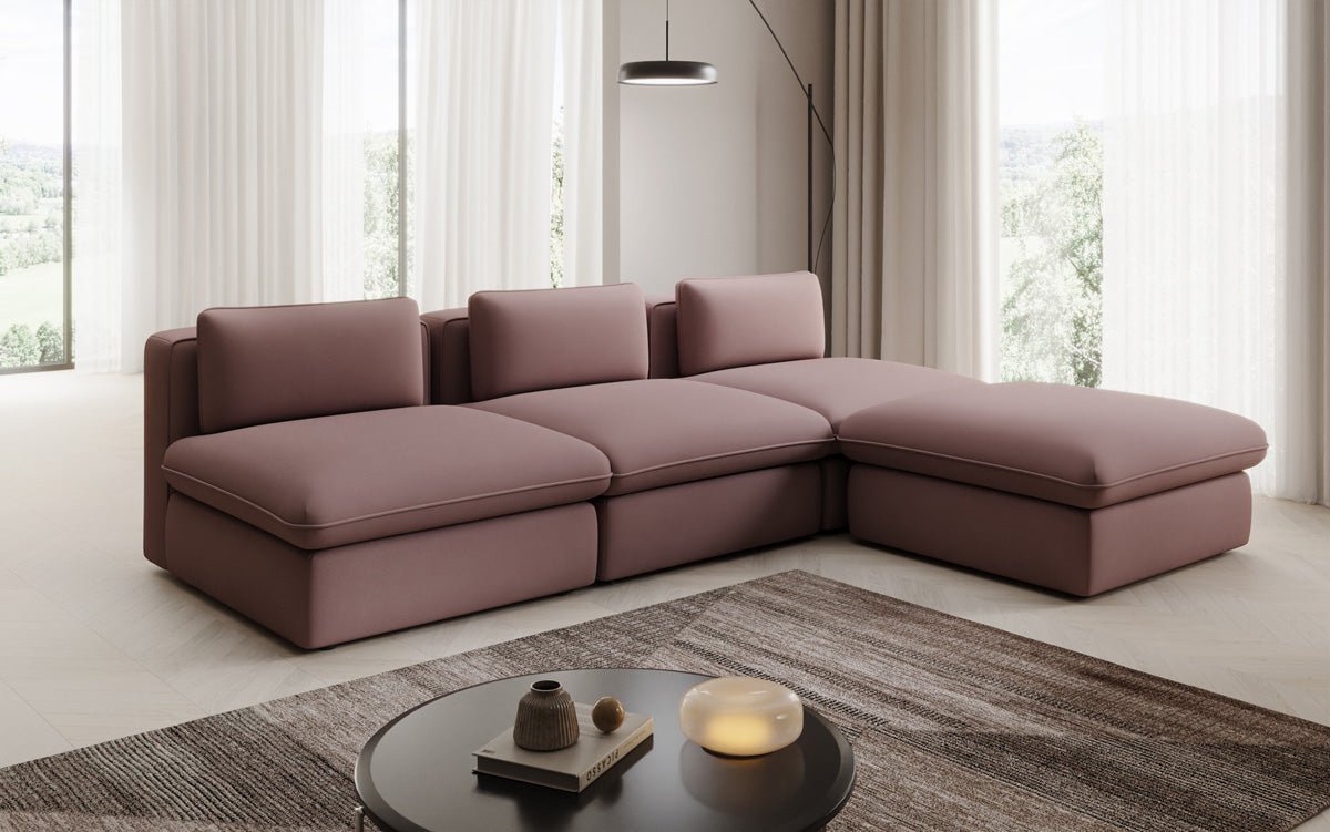 Designer L-bank knuffelen in Stof