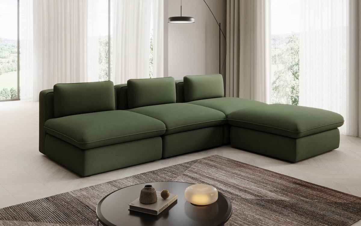 Designer L-bank knuffelen in Stof