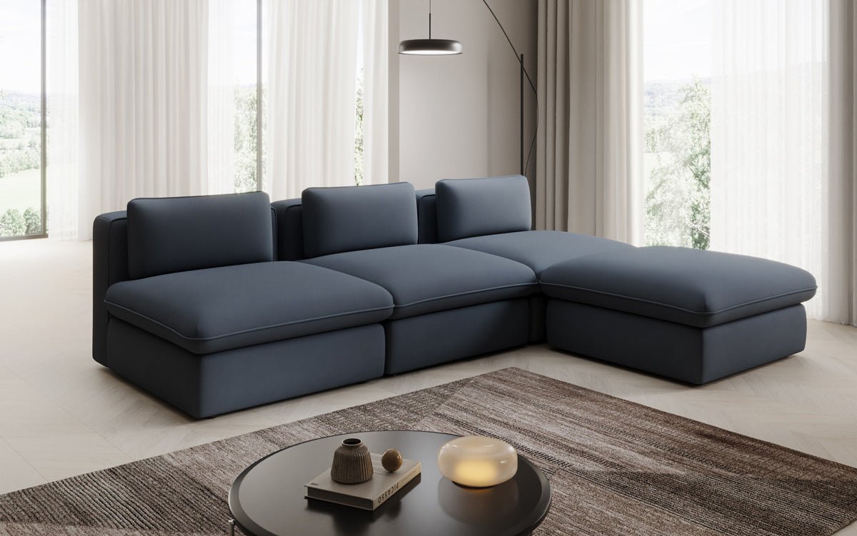 Designer L-bank knuffelen in Stof