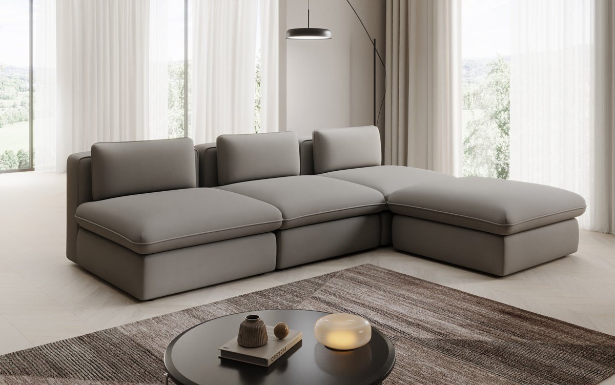 Designer L-bank knuffelen in Stof
