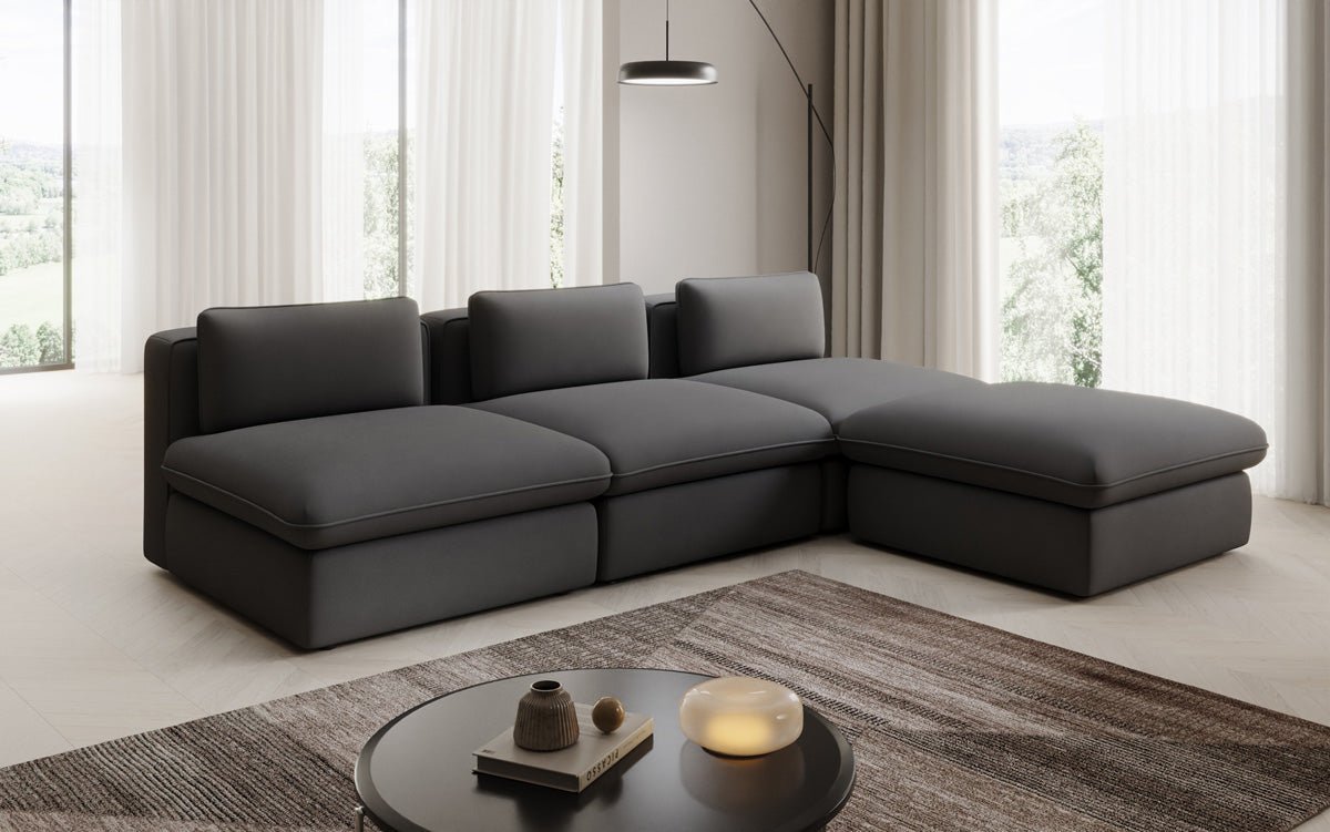 Designer L-bank knuffelen in Stof
