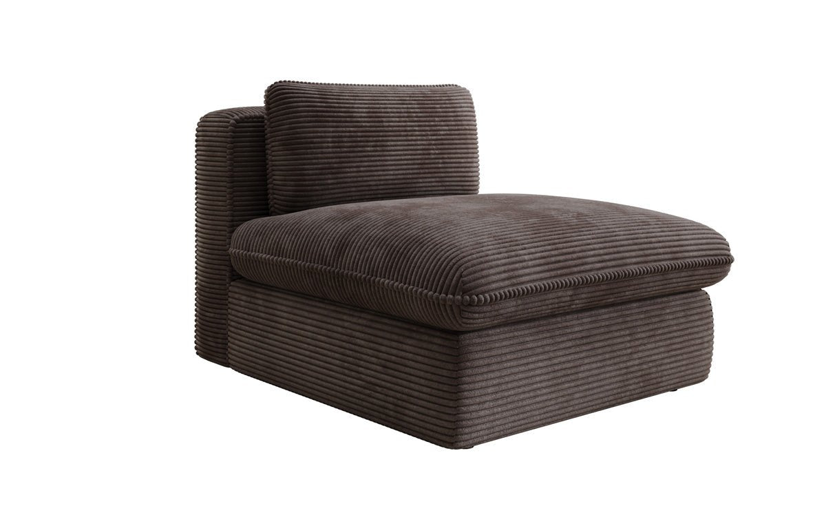Designer bank-fauteuil Cuddle in ribstof