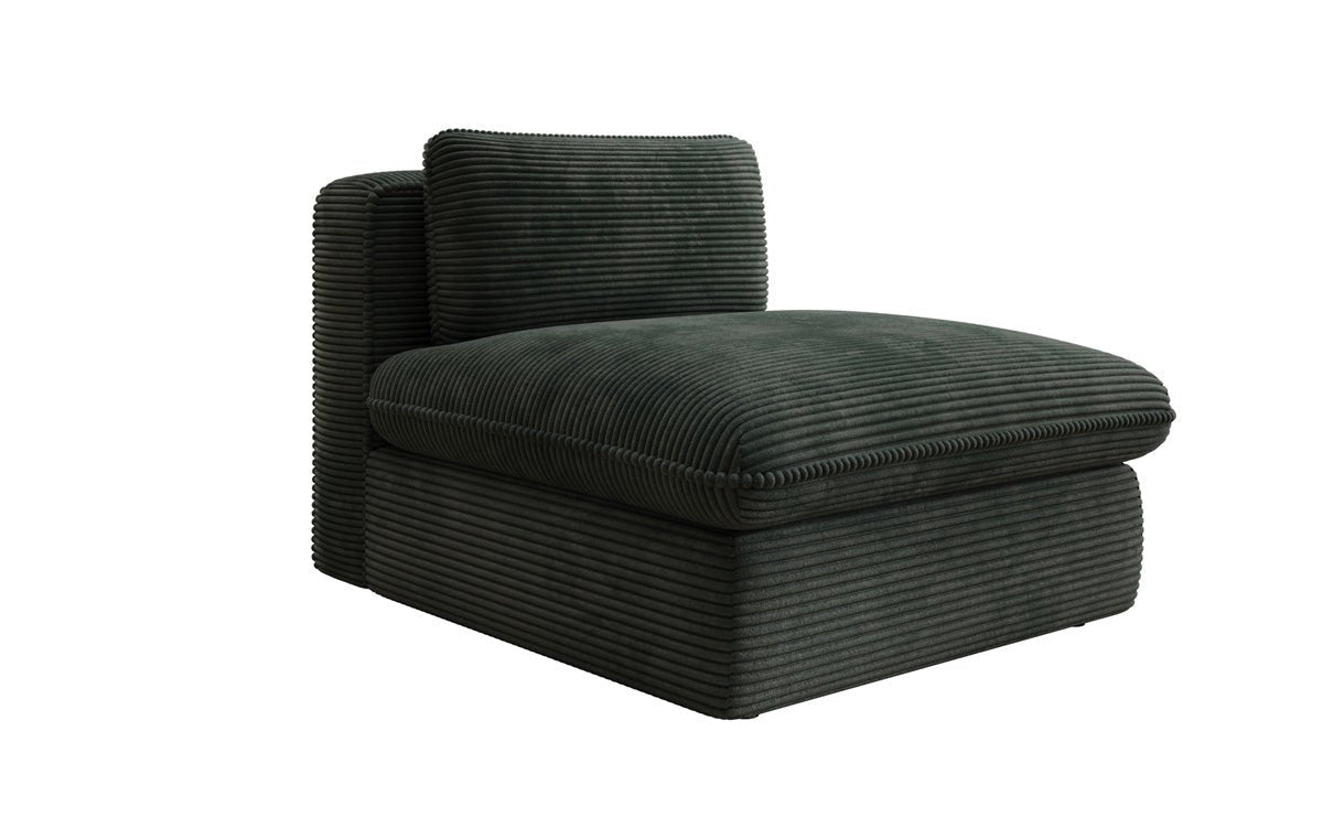 Designer bank-fauteuil Cuddle in ribstof