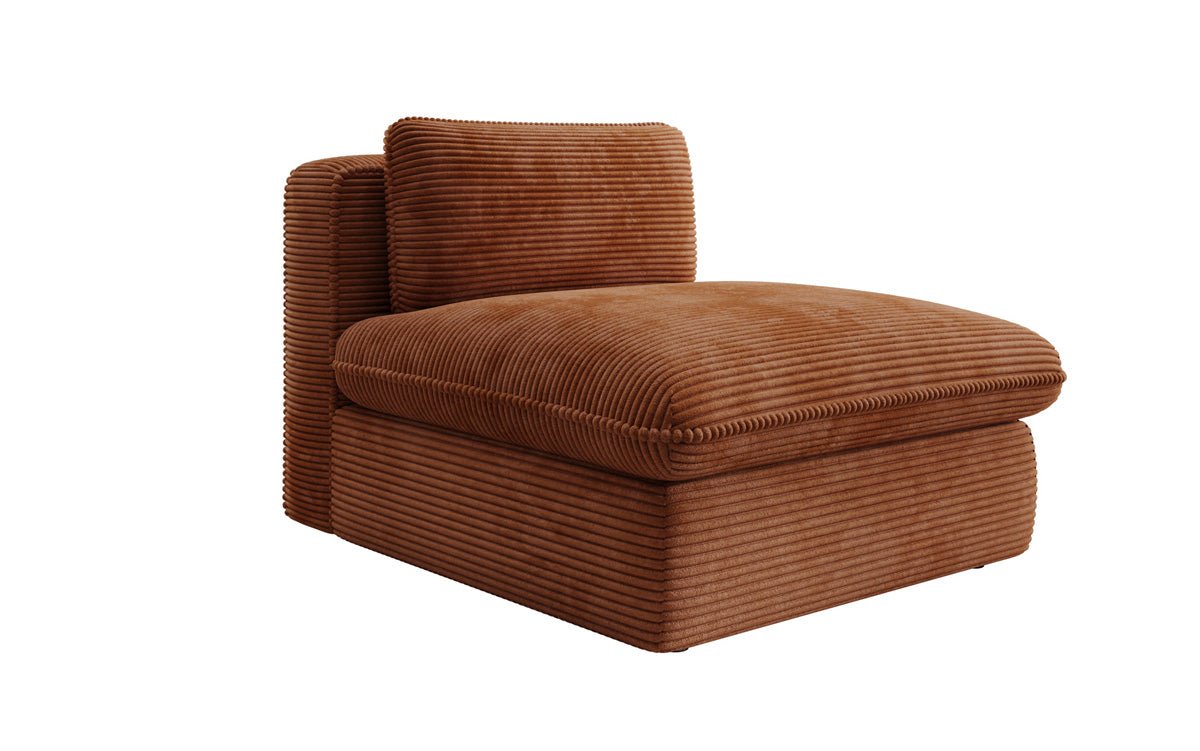 Designer bank-fauteuil Cuddle in ribstof
