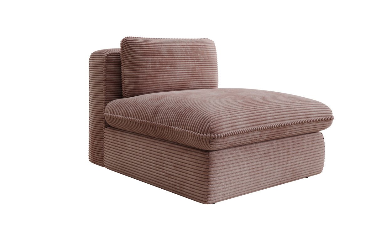 Designer bank-fauteuil Cuddle in ribstof