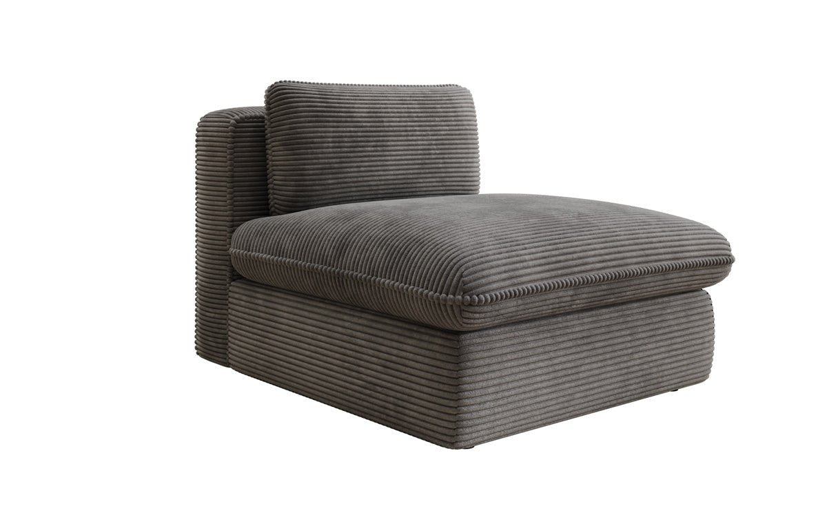 Designer bank-fauteuil Cuddle in ribstof