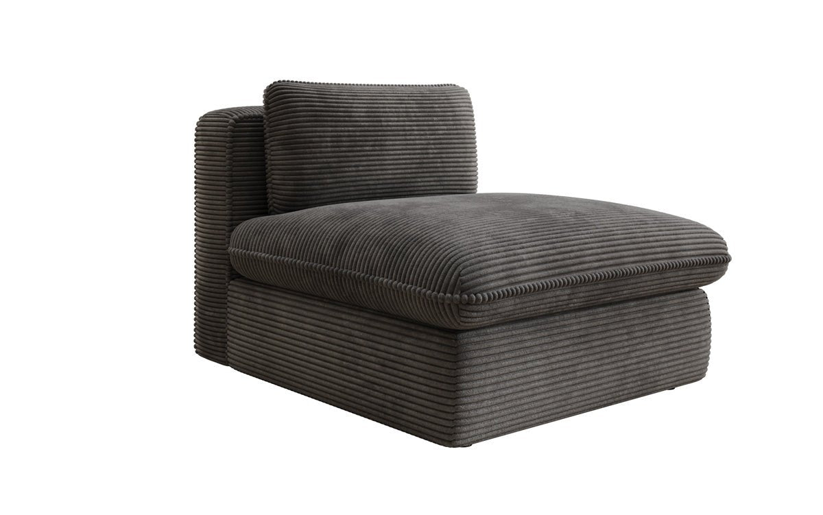 Designer bank-fauteuil Cuddle in ribstof