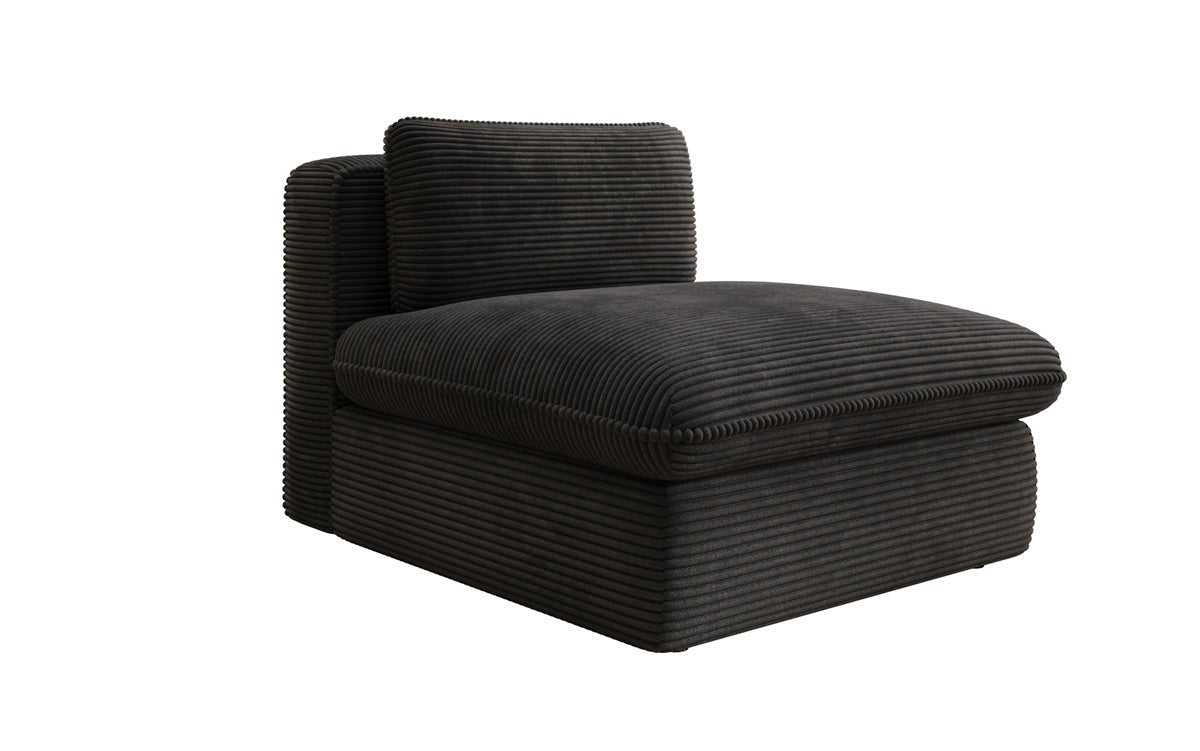 Designer bank-fauteuil Cuddle in ribstof